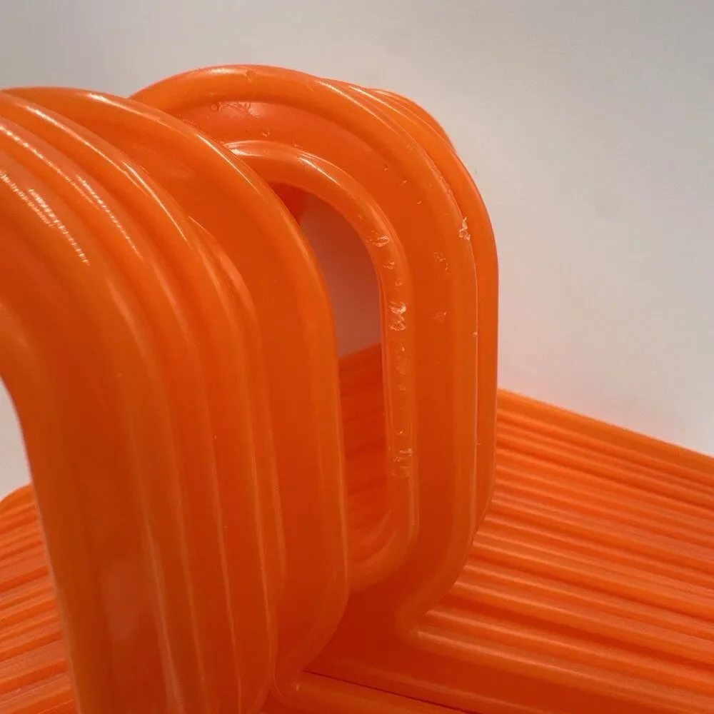 IKEA BAGIS Childrens Clothes Hangers Anna Efverlund Orange Lot of 22 Vintage